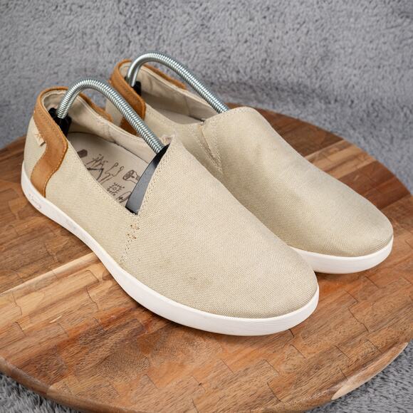 Chaco Ionia J106520 Canvas Loafer Flat Slip On Shoes - US Women’s 11 - Beige - Picture 1 of 10